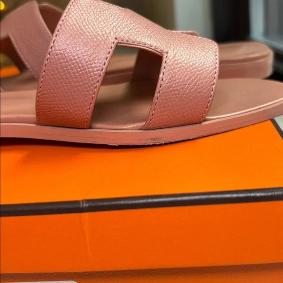 Authentic Hermes Oran Rose Aube size 8.5 - Picture 8 of 12